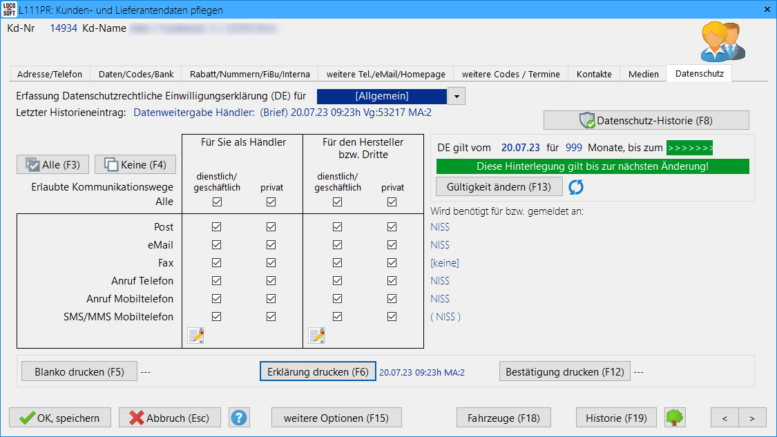 Pr. 111 Datenschutz für Kunden- und Lieferanden pflegen
