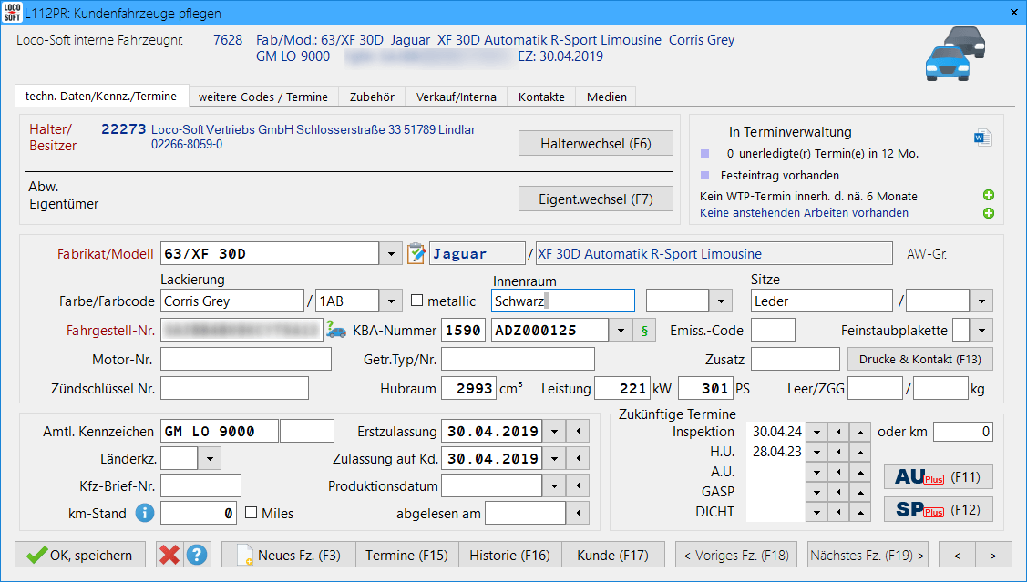 Pr. 112: Kundenfahrzeuge pflegen