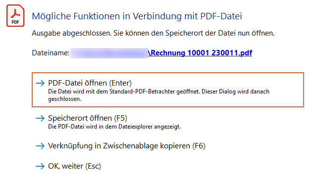 Loco-Soft E-Rechnung PDF öffnen